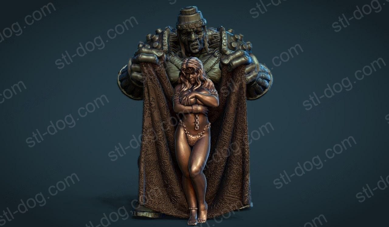 奴隶女孩(The Slave Girl)3D打印图纸